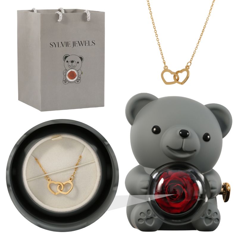 Ours Éternel & Collier Personnalisé
