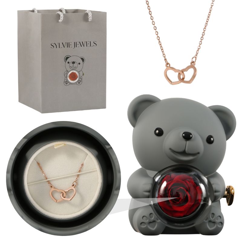 Ours Éternel & Collier Personnalisé
