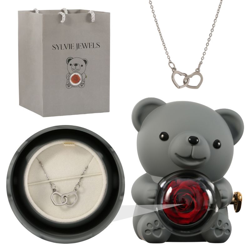 Ours Éternel & Collier Personnalisé