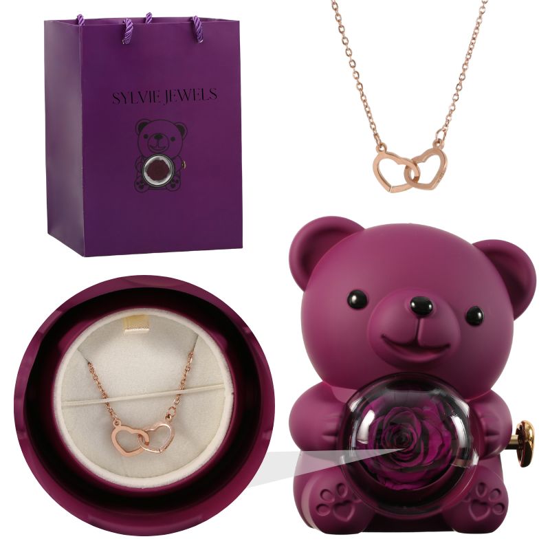 Ours Éternel & Collier Personnalisé