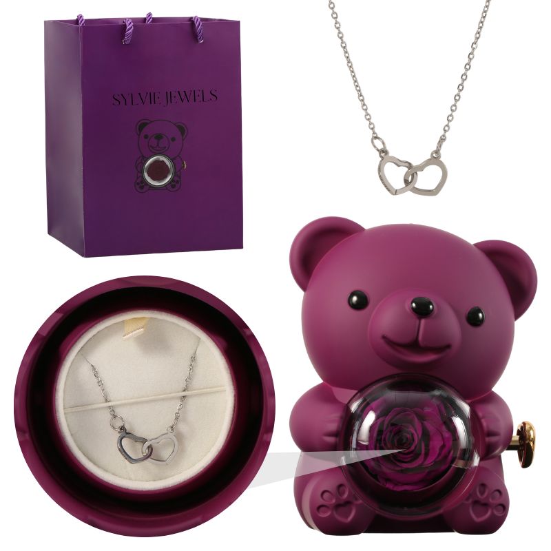 Ours Éternel & Collier Personnalisé