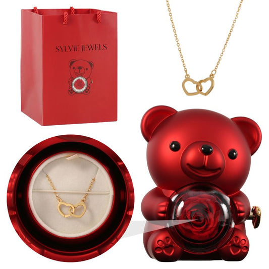 Ours Éternel & Collier Personnalisé